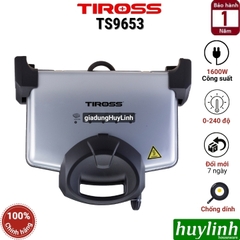 Kẹp - vỉ nướng điện đa năng Tiross TS9653 - 1600W - Thổ Nhĩ Kỳ