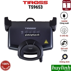 Kẹp - vỉ nướng điện đa năng Tiross TS9653 - 1600W - Thổ Nhĩ Kỳ