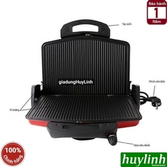 Kẹp - vỉ nướng điện đa năng Tiross TS9653 - 1600W - Thổ Nhĩ Kỳ