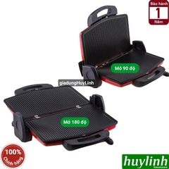 Kẹp - vỉ nướng điện đa năng Tiross TS9653 - 1600W - Thổ Nhĩ Kỳ