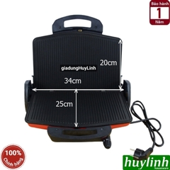 Kẹp - vỉ nướng điện đa năng Tiross TS9653 - 1600W - Thổ Nhĩ Kỳ