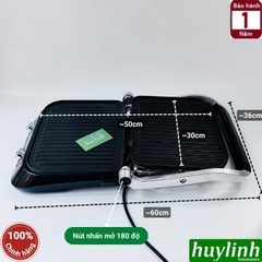 Máy nướng điện - kẹp nướng bánh mì Tiross TS9662 - 2100W - 31x25cm
