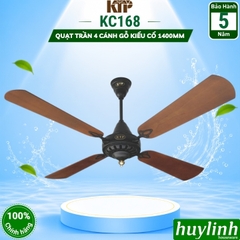 Quạt trần cánh gỗ kiểu cổ Kim Thuận Phong KC168 - Bảo hành 5 năm