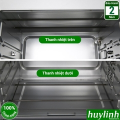 Lò nướng điện tử đối lưu Sanaky VH-5088S2D/N2D - 50 lít - 8 Menu