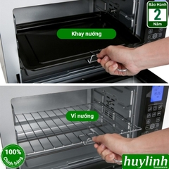 Lò nướng điện tử đối lưu Sanaky VH-5088S2D/N2D - 50 lít - 8 Menu