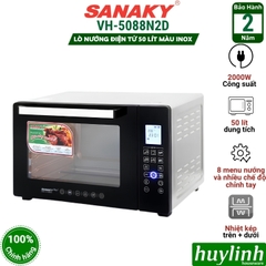 Lò nướng điện tử đối lưu Sanaky VH-5088S2D/N2D - 50 lít - 8 Menu