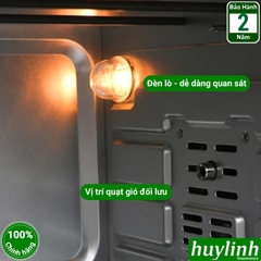 Lò nướng điện tử đối lưu Sanaky VH-5088S2D/N2D - 50 lít - 8 Menu