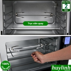 Lò nướng điện tử đối lưu Sanaky VH-5088S2D/N2D - 50 lít - 8 Menu