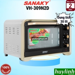 Lò nướng đối lưu Sanaky VH-309N2D - 30 lít - 1600W - 6 chức năng