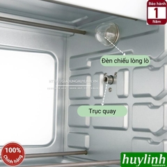 Lò nướng thùng Sanaky VH259N2D - Dung tích 25 lít - 6 chức năng nướng - 1600W