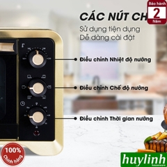Lò nướng điện đối lưu Sanaky VH-509S2D - VH-509N2D - 50 lít - 2000W - 6 chức năng