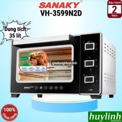 Lò nướng đối lưu Sanaky VH-3599N2D - 35 lít - 1600W - 6 chức năng