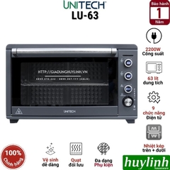 Lò nướng điện đối lưu Unitech LU-63 - Dung tích 63 lít - 9 Chức năng