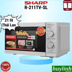 Lò vi sóng cơ 21 lít Sharp R-211TV-BK/SL - 800W - Sản xuất Thái Lan