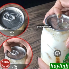 Lon nắp giật - chai nước dùng cho máy Yubann YB-QLS180 - 500ml - 650ml