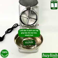 Máy bào đá tuyết 4 lưỡi dao Zetsu ZT-300 - 300W - 2 nắp chống văng