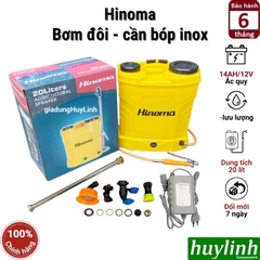 Bình xịt điện phun thuốc trừ sâu Hinoma 20 lít - 2 bơm