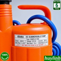 Máy bơm chìm chống ngập Osaka - DC 12V - 250W - Cánh nhựa - ZQB25-JY-250