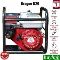 Máy bơm nước chạy xăng 4 thì Dragon D20 - 5.5hp