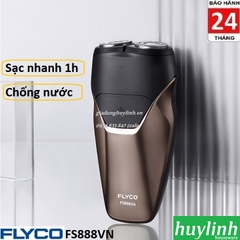 Máy cạo râu Flyco FS888VN - Sạc nhanh 1h + 2 lưỡi + chống nước