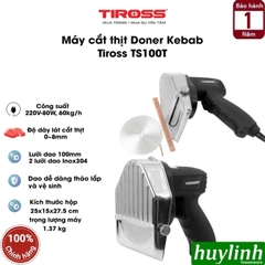 Máy cắt thịt nướng - thịt donner kebab Tiross TS100E - TS100T
