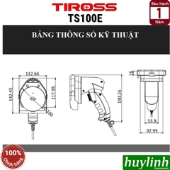 Máy cắt thịt nướng - thịt donner kebab Tiross TS100E - TS100T