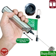Máy đánh tạo bọt cà phê dùng pin Uniblend DC-201 - 2 đầu đánh bọt và đánh trứng