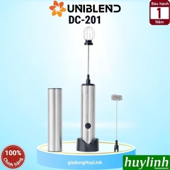 Máy đánh tạo bọt cà phê dùng pin Uniblend DC-201 - 2 đầu đánh bọt và đánh trứng