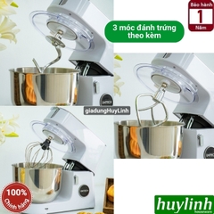 Máy đánh kem trứng trộn bột Unitech SM-2000 - 6.5 lít - 3 móc trộn