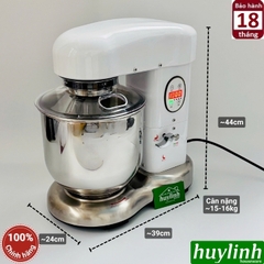 Máy đánh kem - trứng - trộn bột Yubann YB-HJA360 - 7 lít - Kèm 2 đầu đánh