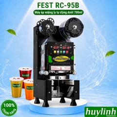 Máy dập miệng ly tự động FEST RC-95B - Mẫu mới ép nắp cốc không cần mắt thần