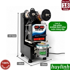 Máy dập nắp cốc khổng lồ tự động Yubann YB-120A - máy ép miệng ly 1 lít