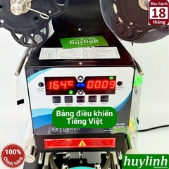 Máy dập nắp cốc khổng lồ tự động Yubann YB-120A - máy ép miệng ly 1 lít