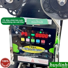 Máy dập miệng ly tự động FEST RC-95B - Mẫu mới ép nắp cốc không cần mắt thần