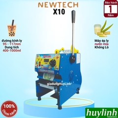 Máy ép miệng ly bằng tay NT-One X10 (Newtech) - Máy dập ly nước mía 1000ml