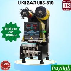 Máy Dập Nắp Cốc Tự Động Unibar UBS-810 - Máy Ép Miệng Ly 1000ml