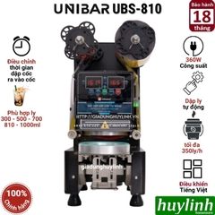 Máy dập nắp cốc tự động Unibar UBS-810 - Máy ép miệng ly 1000ml