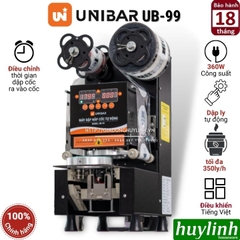 Máy dập ép miệng cốc ly tự động Unibar UB-99