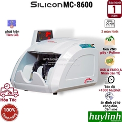 Máy đếm tiền và phát hiện tiền siêu giả Silicon MC-8600