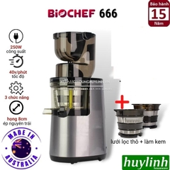 Máy ép trái cây chậm Biochef 666 - Made in Australia - Bảo hành 15 năm