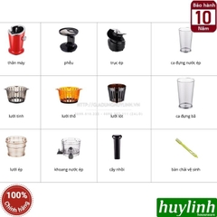 Máy ép chậm Hàn Quốc Hurom Diva S H100-S - Chính hãng Hurom Việt Nam