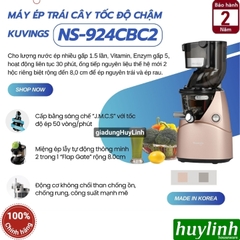 Máy ép trái cây tốc độ chậm Kuvings C9000 (NS-924CBC2) - Hàn Quốc