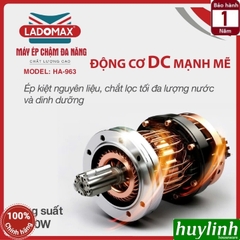 Máy ép trái cây chậm Ladomax HA-963 - họng lớn 13cm