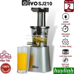 Máy Ép Chậm Olivo SJ210 - 200W - 2 Trong 1 - Tặng Voucher + Công Thức Ép