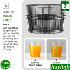 Máy ép trái cây chậm Olivo SJ260 - 200W - Họng lớn 12cm