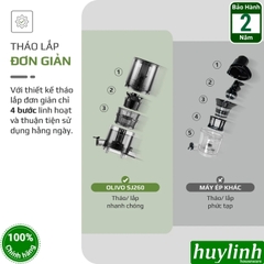 Máy ép trái cây chậm Olivo SJ260 - 200W - Họng lớn 12cm