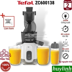 Máy ép chậm Tefal ZC600138 - Tặng cối làm kem - mứt trái cây