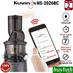 Máy ép chậm thông minh Kuvings NS-2026BC - Smart Juice - Sản xuất tại Hàn Quốc - Phân tích 7 chỉ số cơ thể - [Motiv1]