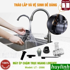 Máy ép chậm trục ngang Lorente LT-2066 - 300W - tối ưu ép rau - cùi dừa