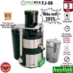 (mới 2025) Máy ép trái cây Nhanh Promix FJ-08 - công suất 800W - Lưới ép 0.3mm siêu mịn